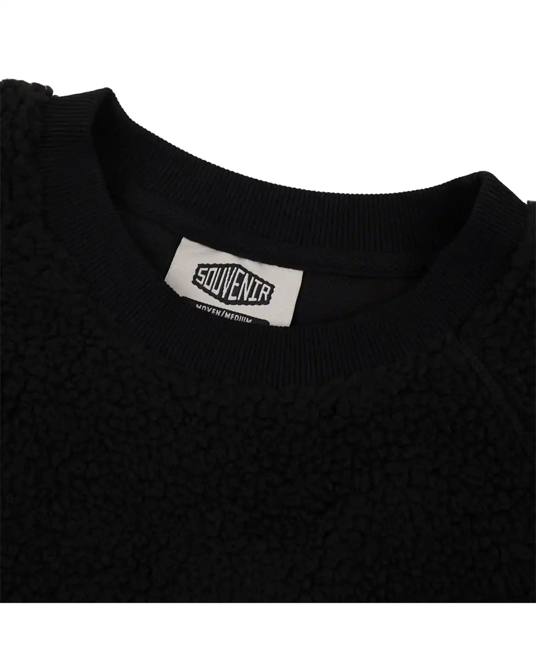 Cotton Ouaté Sherpa Crew - Black