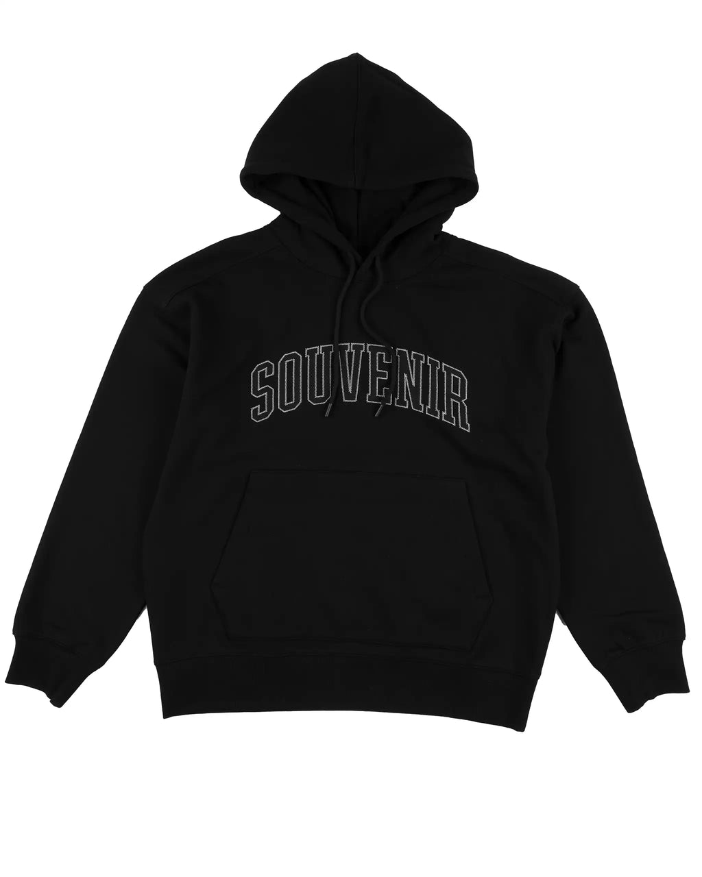 Hoodie Collegiate - Black par SOUVENIR