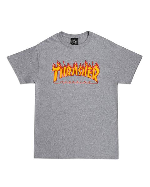 T-shirt Flame Logo - Heater Grey