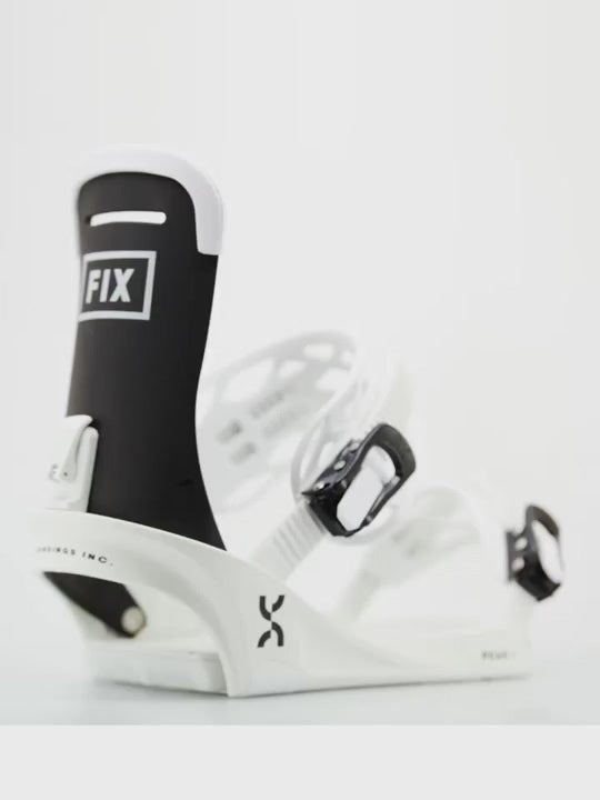 Peak + Series Snowboard Bindings - White 2023