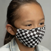 Face Mask Scarf - Pink Checkerbd