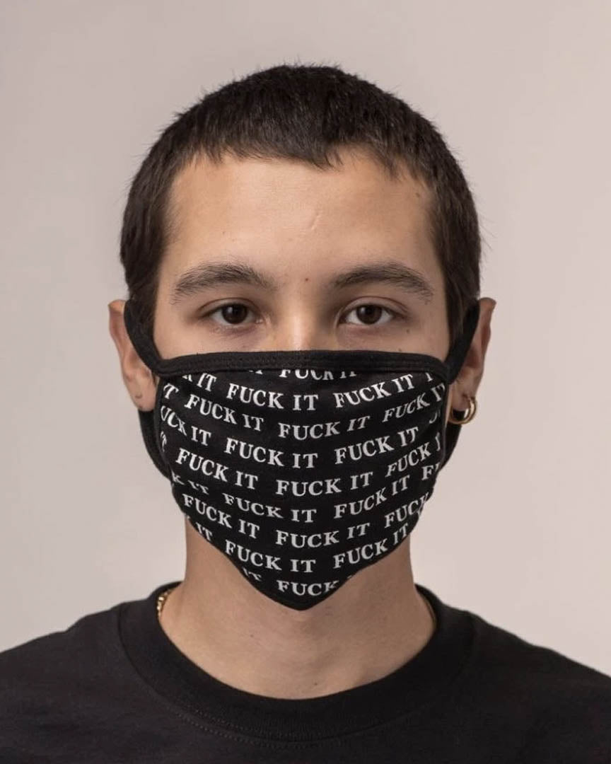 Foulard Fuck It Mask - Black