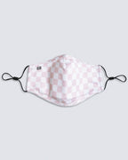 Foulard Face Mask - Pink Checkerboard