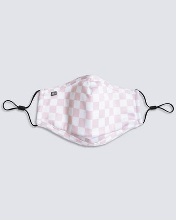 Face Mask Scarf - Pink Checkerbd