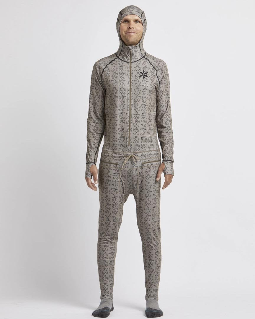 Airblaster Grey Camp Classic Ninja Suit Base Layer Boutique Adrenaline