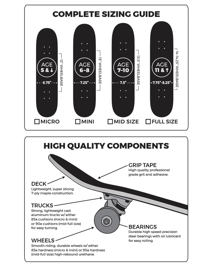 Classic Dot Complete Skateboard - Mid
