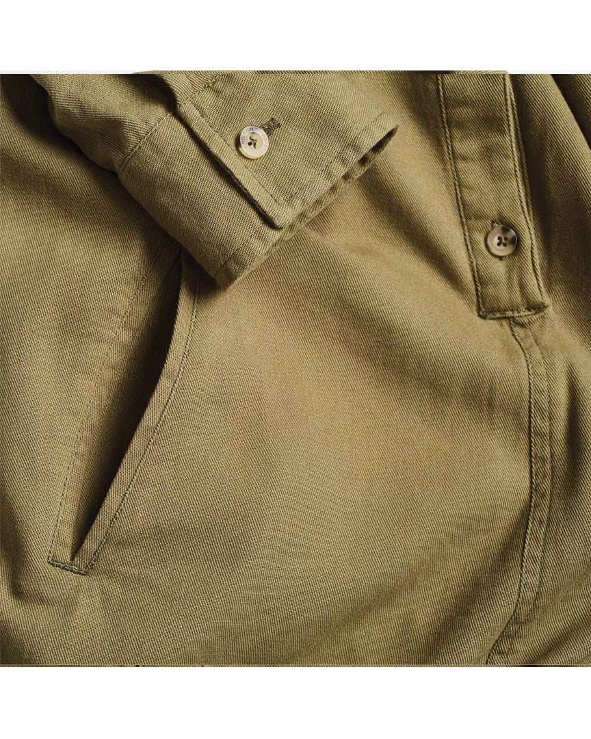 Salopette Melbourne Crop Overall - Washed Olive