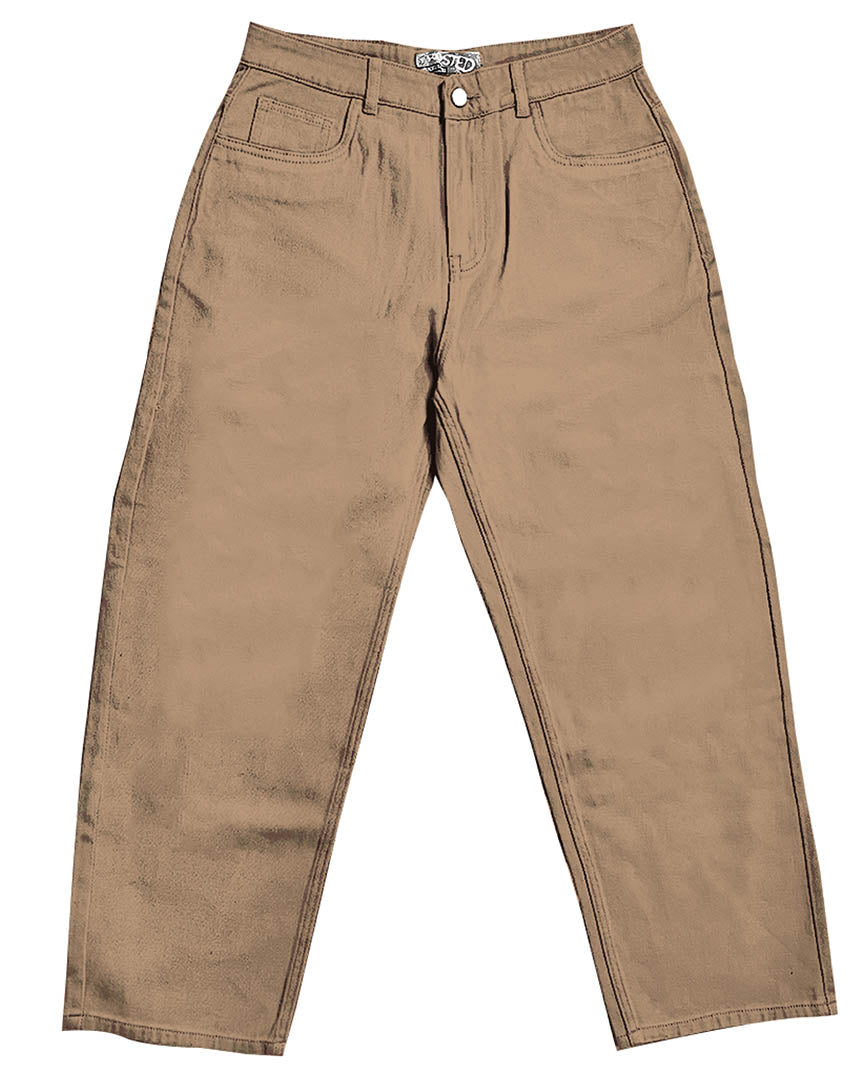 Wavy Pants Jeans - Perf Beige