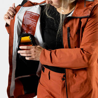 Women's Shralpinist Stretch Recycled Jacket - Obsidian Red