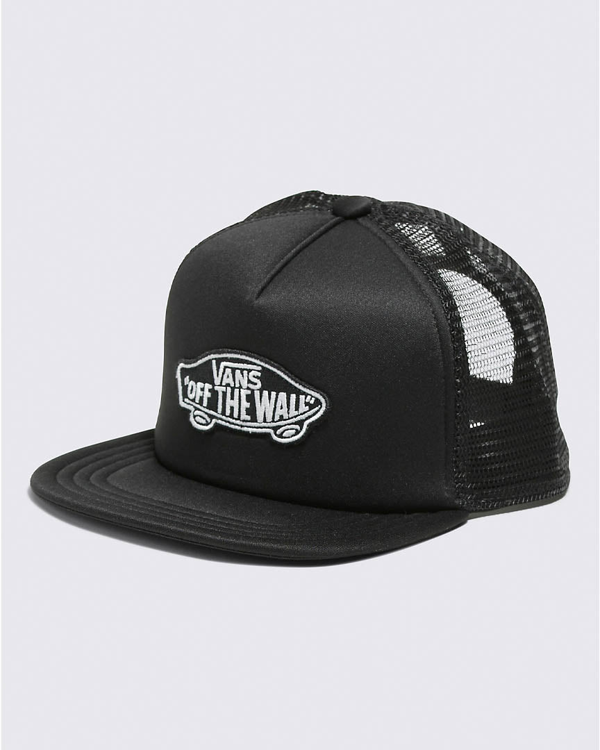Boy Classic Patch Trucker Hat - Black/Black