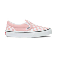 Kids Classic Slip-On Shoes - Checker/Pink