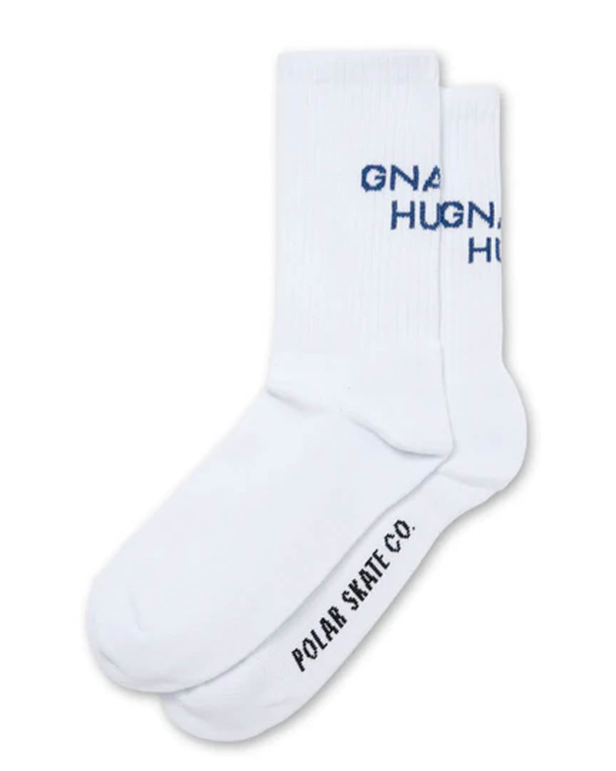 Bas Gnarly Huh! Socks - White/Navy