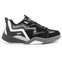 Devious Shoes - Black Charcoal White Suede