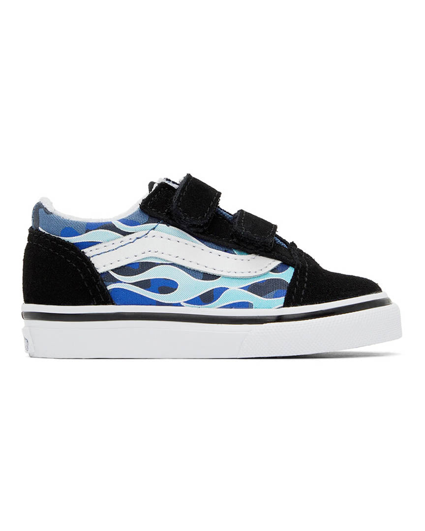 Toddler Old Skool V Shoes - Camo Flame Blue