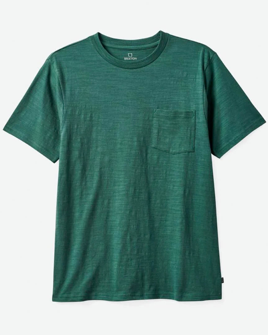 T-shirt Basic Slub S/S Pkt - Spruce