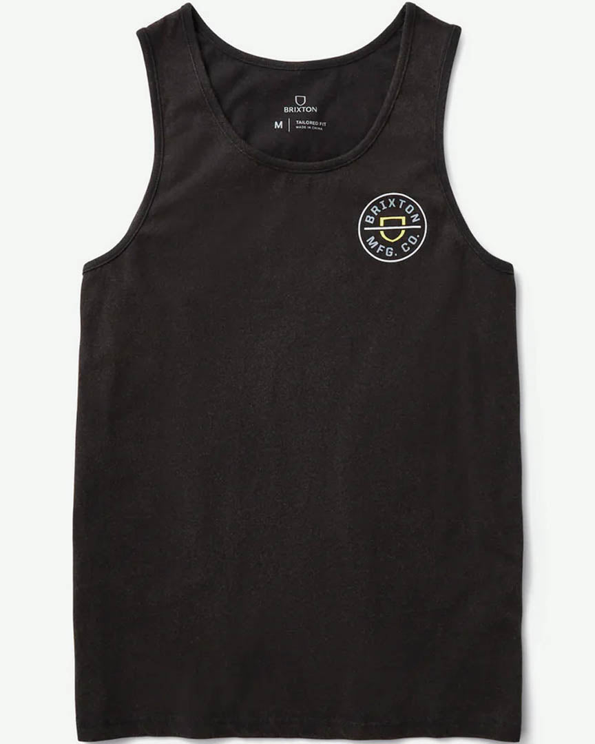 Crest Tank Top - Black Sun Wash