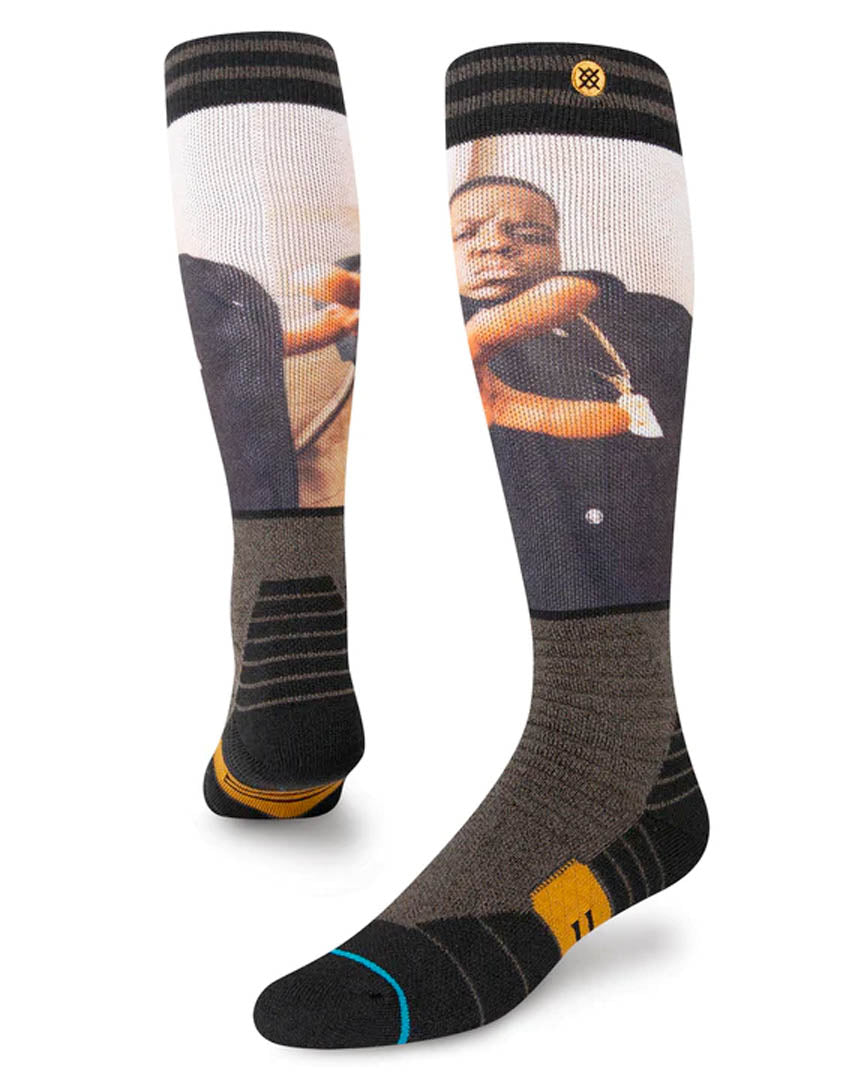 The Notorious Big X Stance King Of Ny Snow OTC Thermal Socks - Black