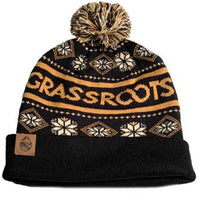 Stellar Pom Beanie - Black/Gold