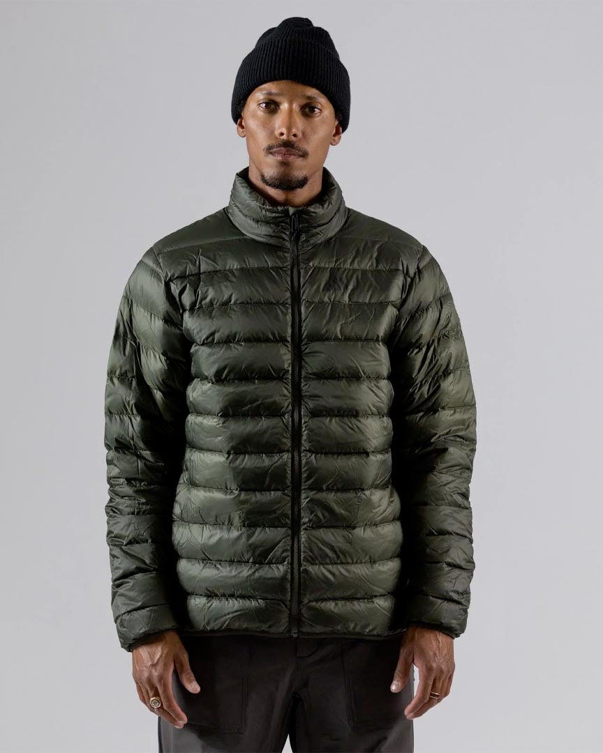 Hoodie Reup Down Puffy Jacket - Pine Green