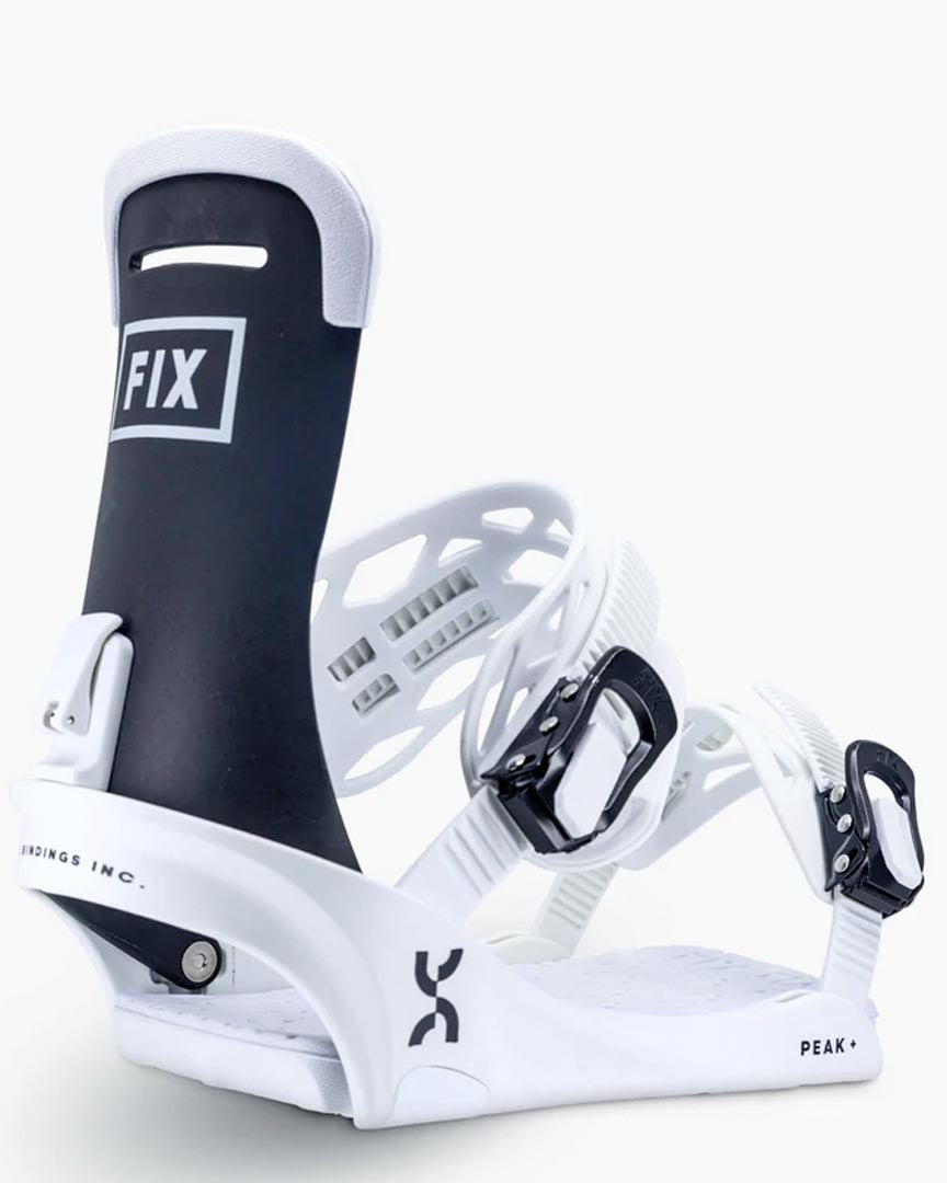 Peak + Series Snowboard Bindings - White 2023