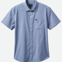 Charter Oxford S/S Woven Shirt - Light Blue Chambray