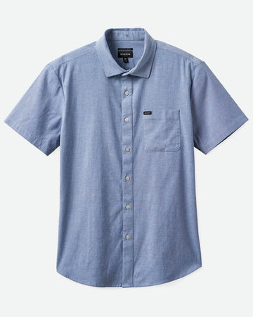 Charter Oxford S/S Woven Shirt - Light Blue Chambray