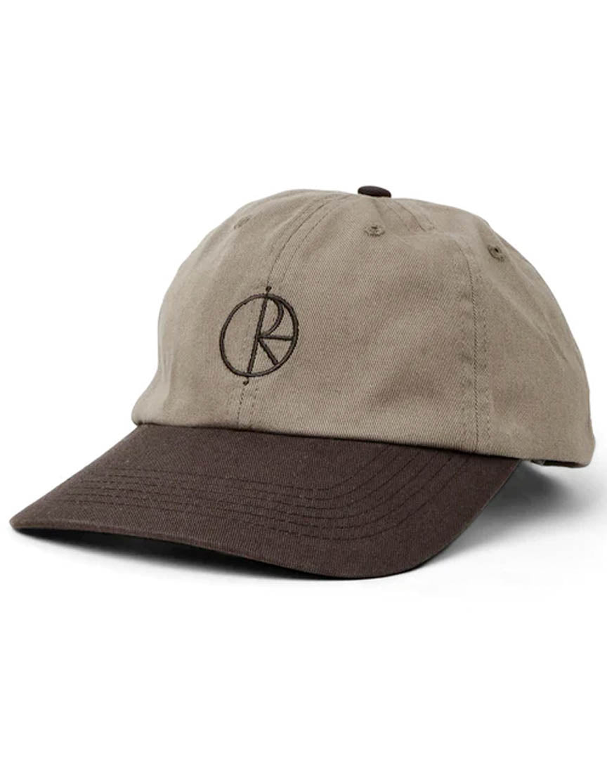 Duo Stroke Logo Cap Hat - Khaki/Brown
