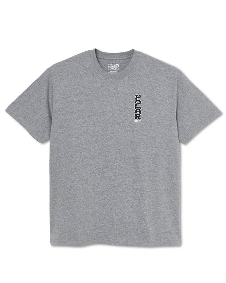 Vertical Logo T-Shirt - Heather Grey