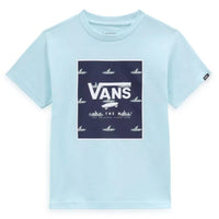 Boy Print Box T-Shirt - Blue Glow