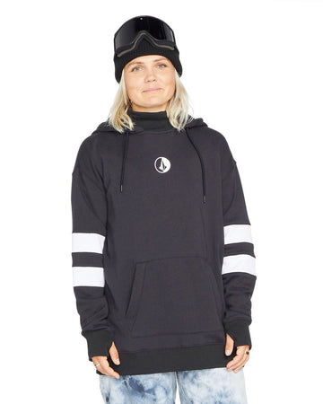 Fleece Banded Hoodie Women - Black