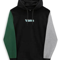 Colorblock Pull Over Hoodie - Black/Eden