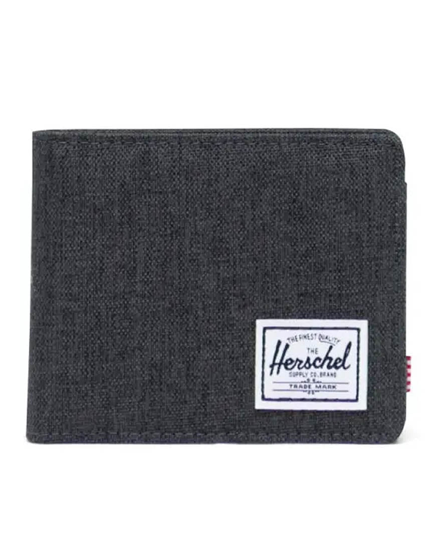 Roy Coin Rfid Wallet - Black Crosshatch