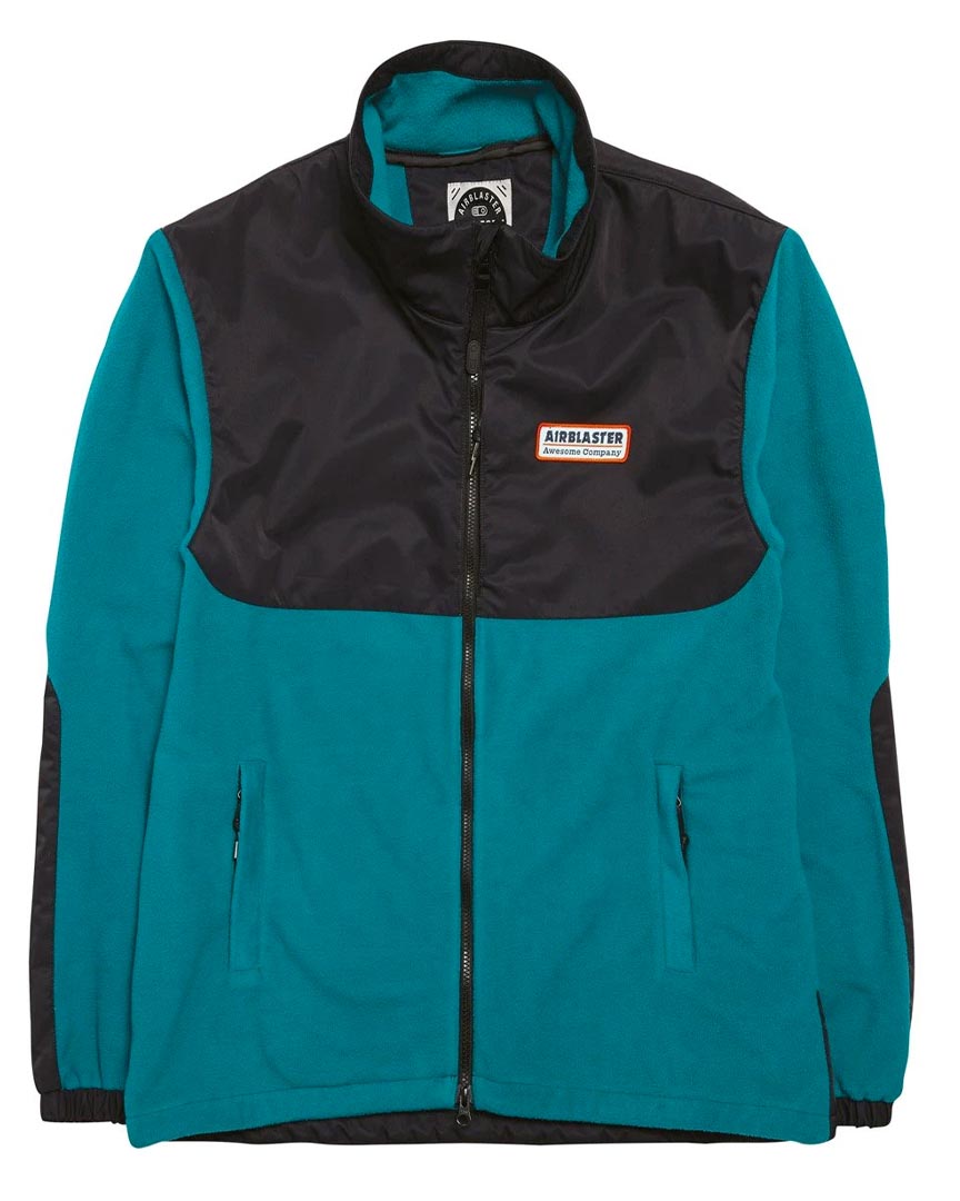 Transit Hybrid Fleece Sweatshirt - Teal Black