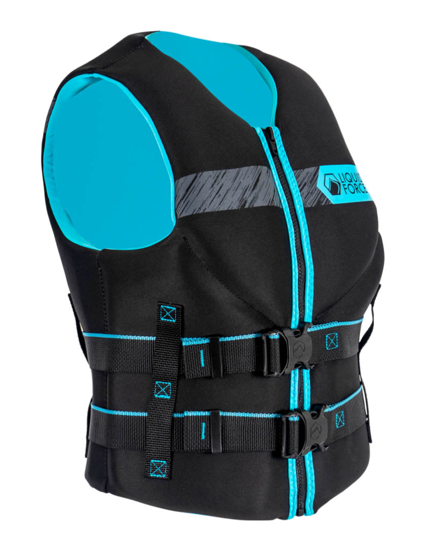 Hinge Women's Cga Classic Life Jacket - Black/Aqua