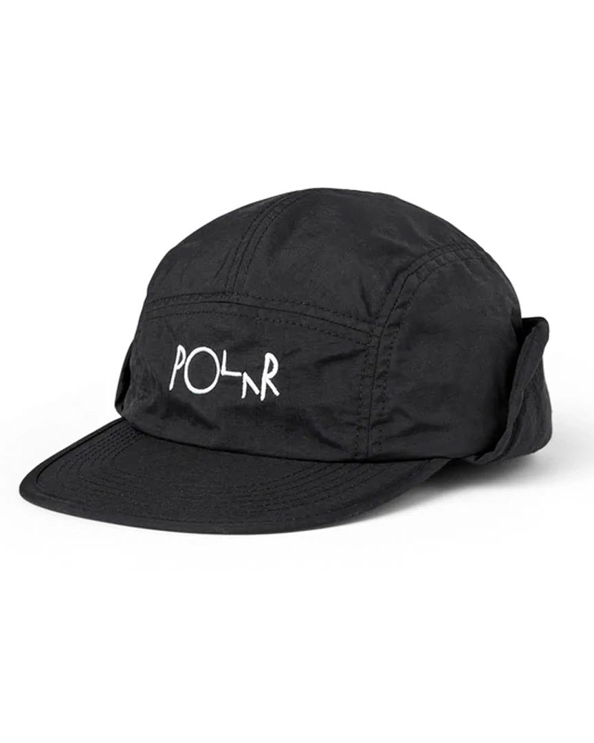 Polar Flap Snapback Hat - Black