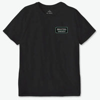 Palmer Proper S/S T-Shirt - Black Jade/Off White
