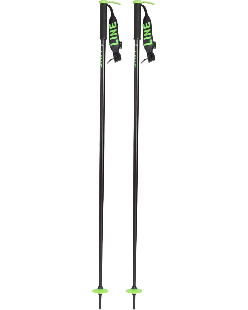 Line Hairpin Ski Poles - Black Green