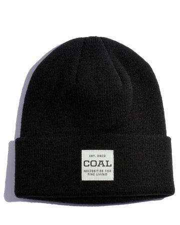 Beanie Uniform Recycled Knit Cuff - Mid Black