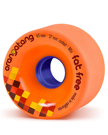 Fat Free Longboard Wheels - Orange