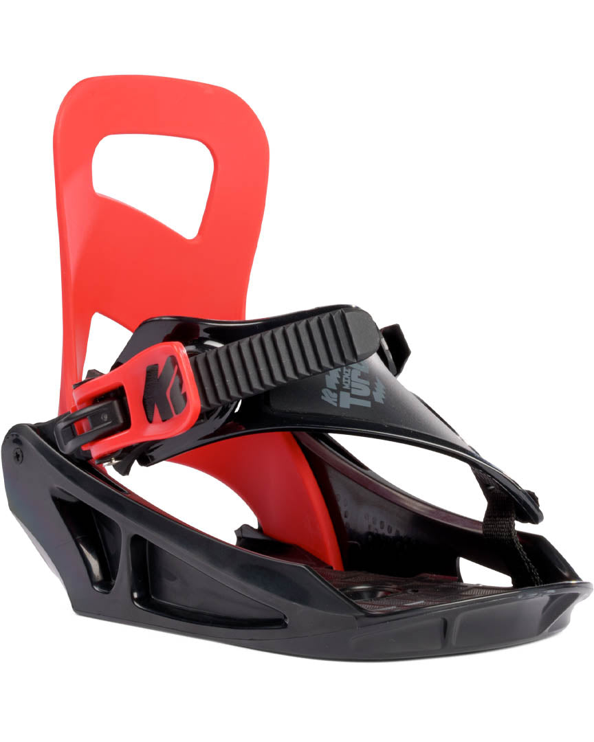 K2 Mini Turbo Snowboard Bindings - Red 2023
