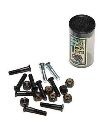 thumbnail image 2 of TGM Skateboards Hardware – 1" Phillips Nuts & Bolts – 8 Pack – 2 Red / 6 Black 2 of 4