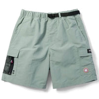 Camp Loose Nylon Short Shorts - Green