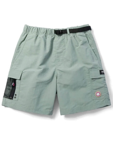 Camp Loose Nylon Short Shorts - Green