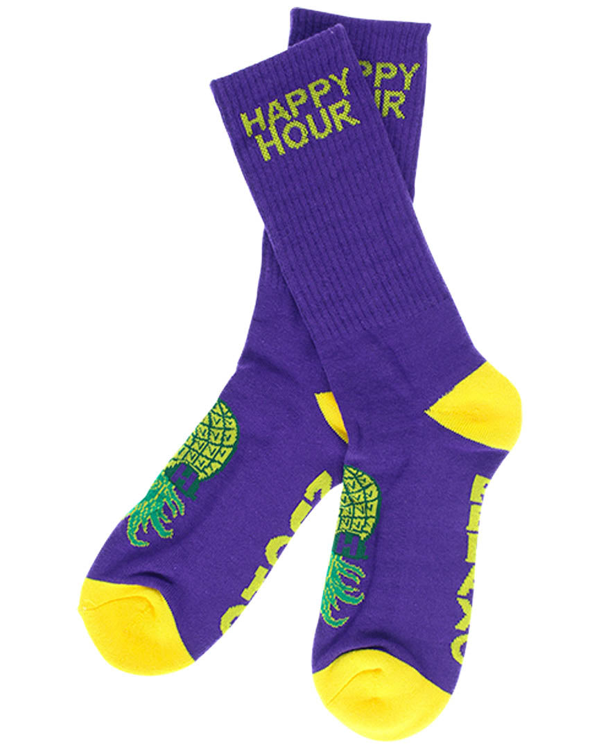 Mucho Relaxo Socks - Gold Purple