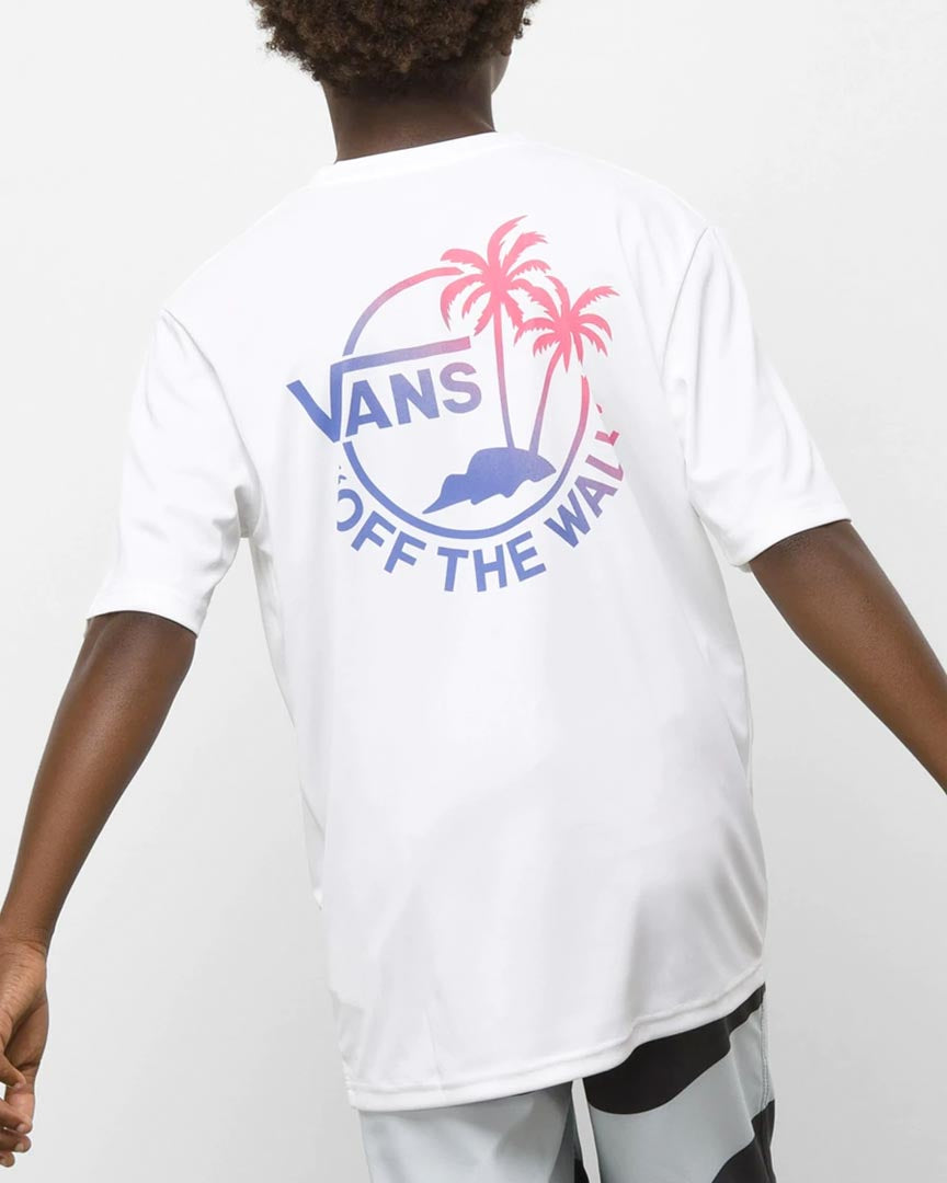 Dual Palm Sun Shirt Ss T-Shirt - White