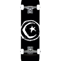 Star & Moon Complete Skateboard - Black