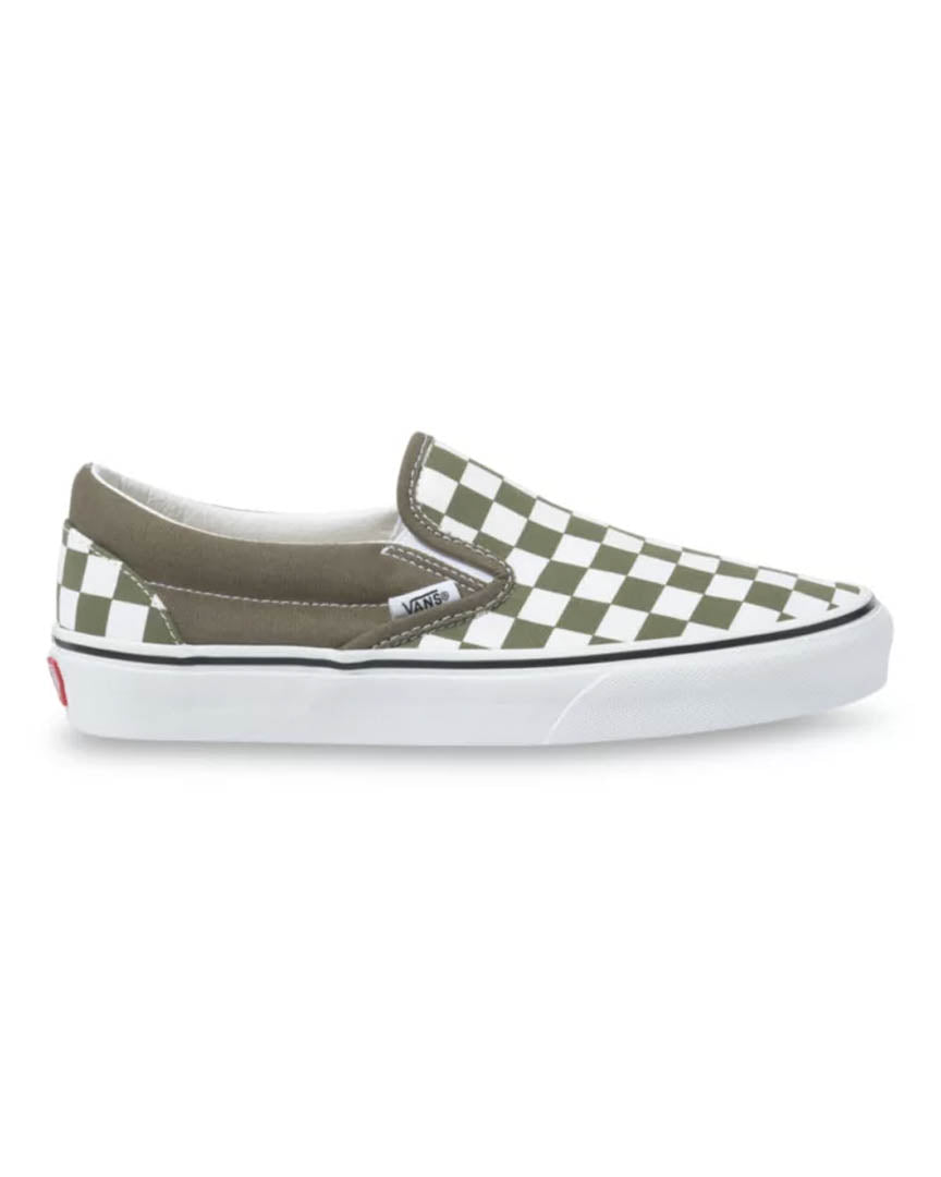 Kids Classic Slip-On Shoes - Checkerboard/Grape