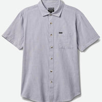 Charter Stripe S/S Woven Shirt - White/Pacific Blue