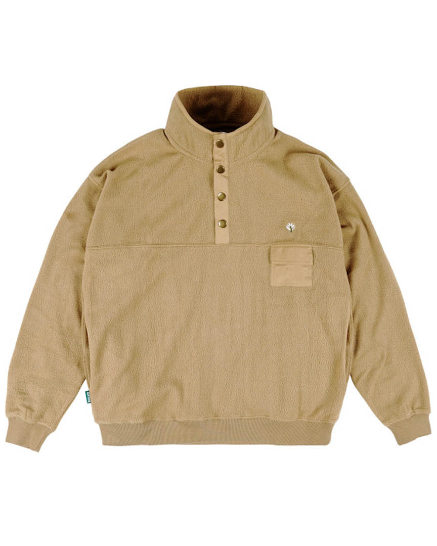 Alpine High Neck Microfle Fleece - Ocra