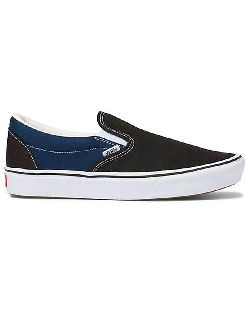 Comfycush Slip-On Shoes - Black Dress Blue